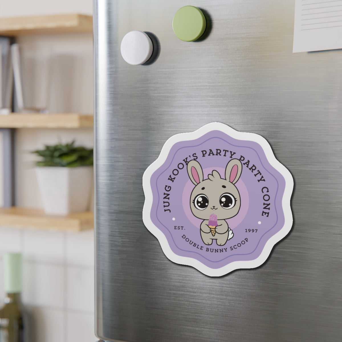 Jungkook Party Party Cone Bakery Series Die-Cut Magnet