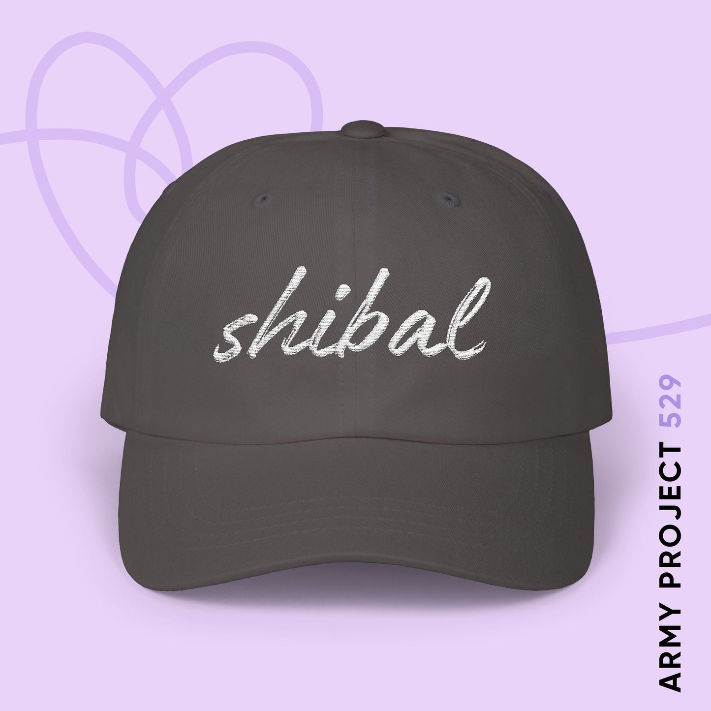 Shibal Script Embroidered Baseball Cap