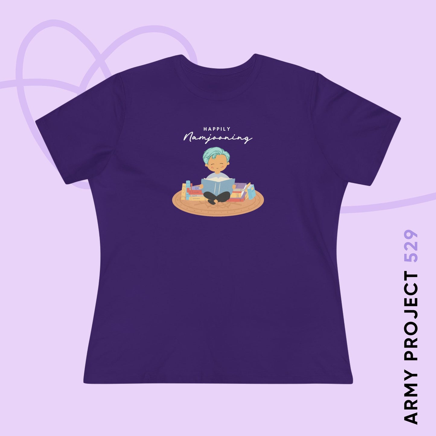 Namjoon Women's Tee - Happily Namjooning - Fanmade BTS Merch - Soft Jersey T-Shirt
