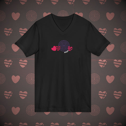 OT7 V-Neck Shirt - Friends Don't Let Friends ARIRANG Alone - Unisex Jersey T-Shirt