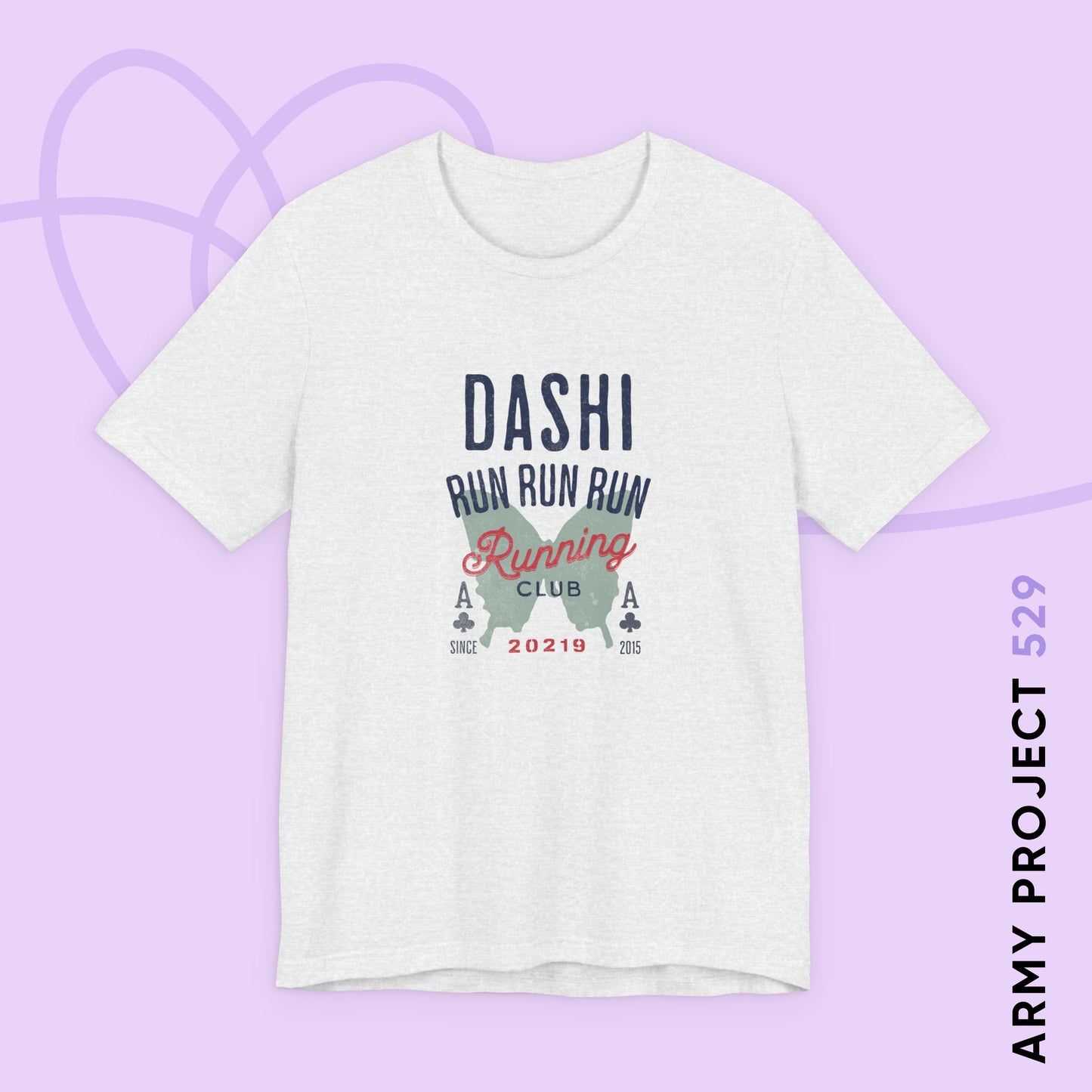 OT7 Short Sleeve Shirt - Dashi Running Club - Fanmade BTS Merch - Unisex Jersey T-Shirt