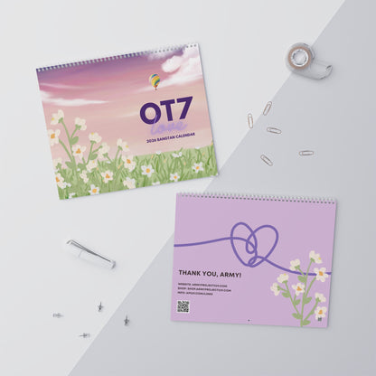 Fanmade BTS 2026 Wall Calendar - 'Guess the Song' - Original Music-Inspired Artwork