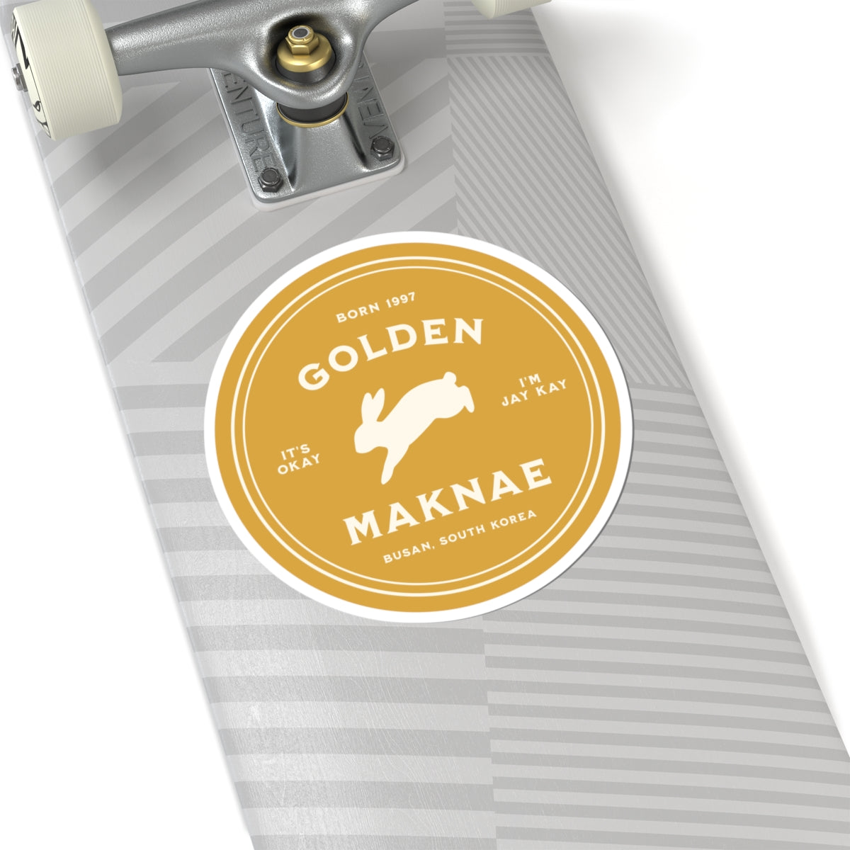 Golden Maknae Badge Series Vinyl Sticker