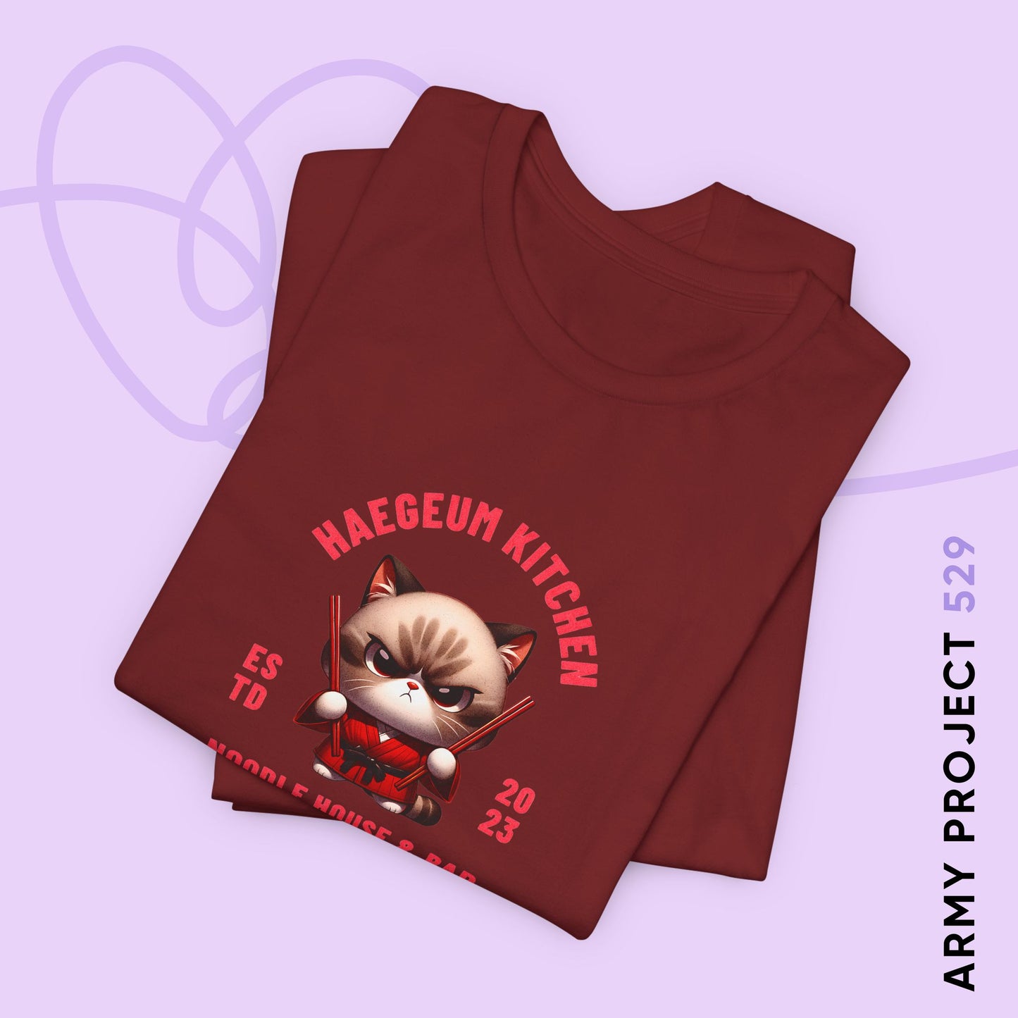 Yoongi Short Sleeve Shirt - Haegeum Noodle House - Fanmade BTS Merch - Unisex Jersey T-Shirt