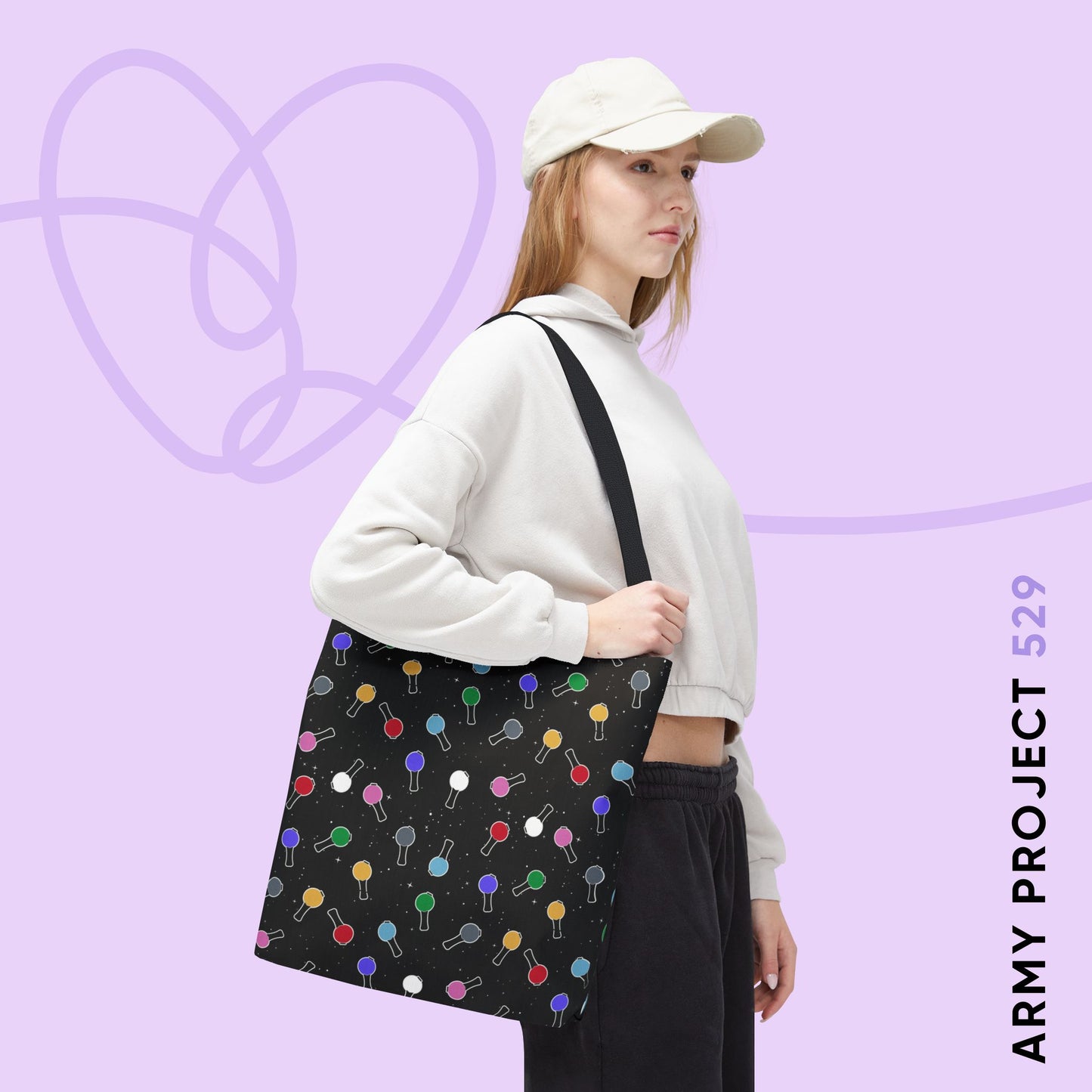 Ma City Map Lightstick Tote Bag