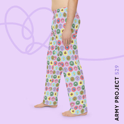 OT7 Namgoodies Bakery Pajama Pants - Cute Fanmade BTS Merch - Soft Unisex Lounge Wear