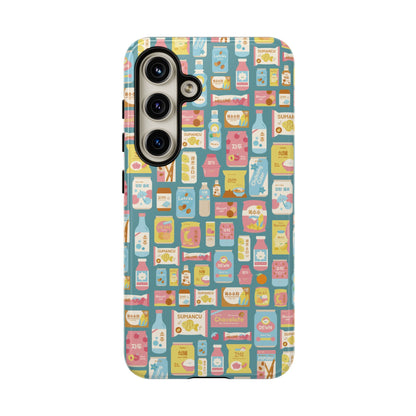 Sweet Pastel Korean Snacks Tough Phone Case - Cute K-Pop Merch - iPhone, Galaxy, Pixel Cover