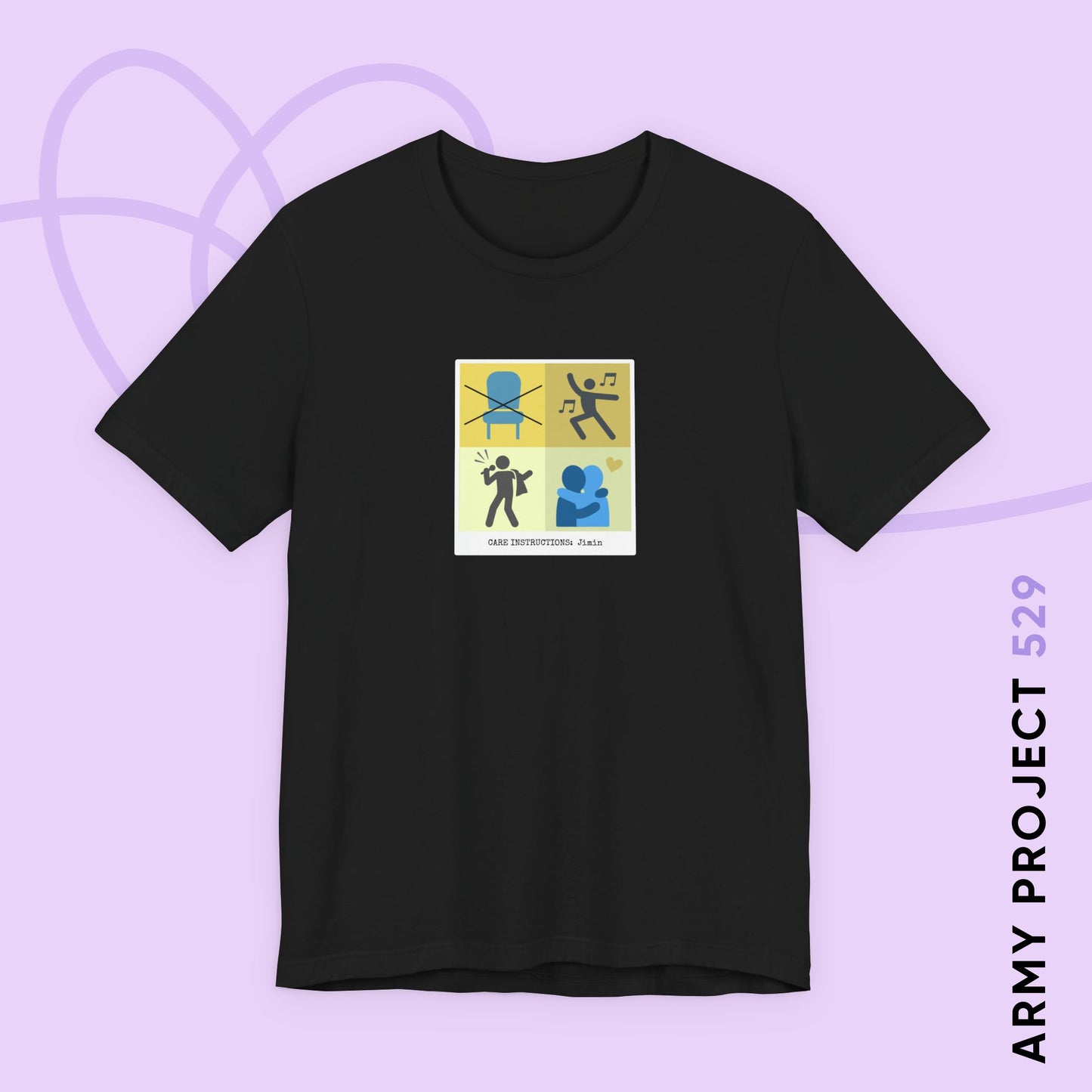 Jimin Care Instructions Unisex Jersey Short Sleeve Tee