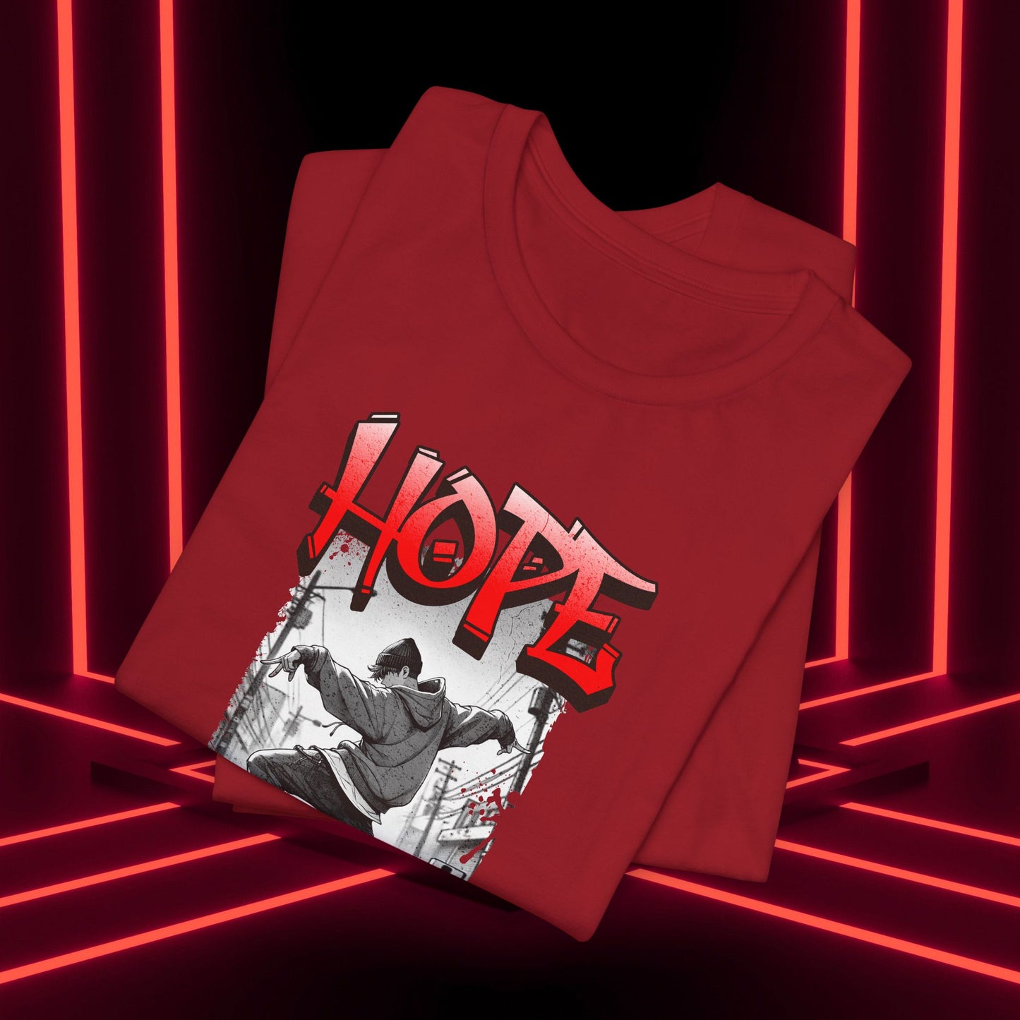 Hobi Concert Short Sleeve Shirt - HOTS with Hope (Stop Sign Ver.) - Fanmade BTS Merch - Soft Unisex T-Shirt