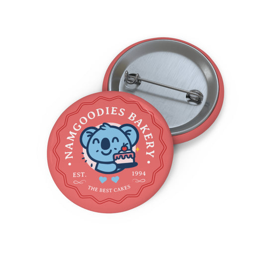Namjoon Button Pin - Cute Fanmade BTS Merch - Namgoodies Bakery - Durable ARMY Accessory