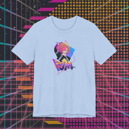 Jimin Short Sleeve Shirt - Fanmade BTS Retro Series - 80s Pop Aesthetic - Soft Unisex T-Shirt
