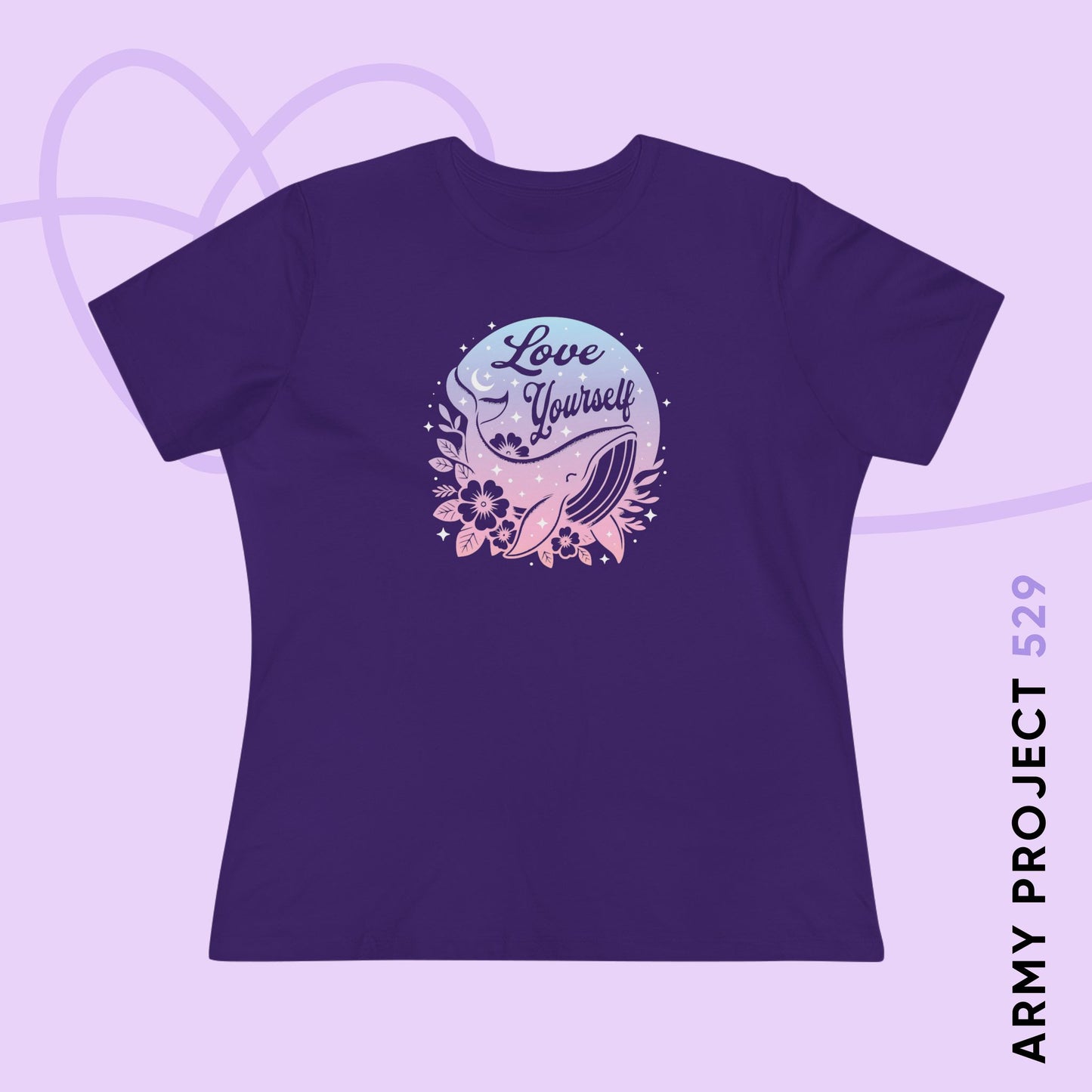 OT7 Women's Tee - Love Yourself - Fanmade BTS Merch - Soft Jersey T-Shirt