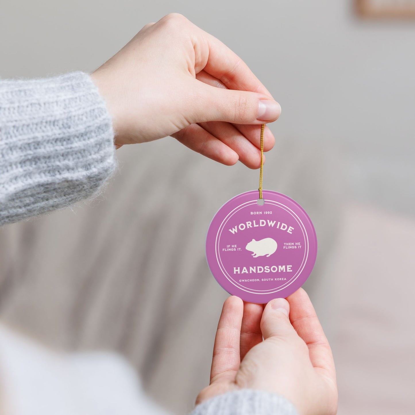 Worldwide Handsome Badge Series Ceramic Ornament