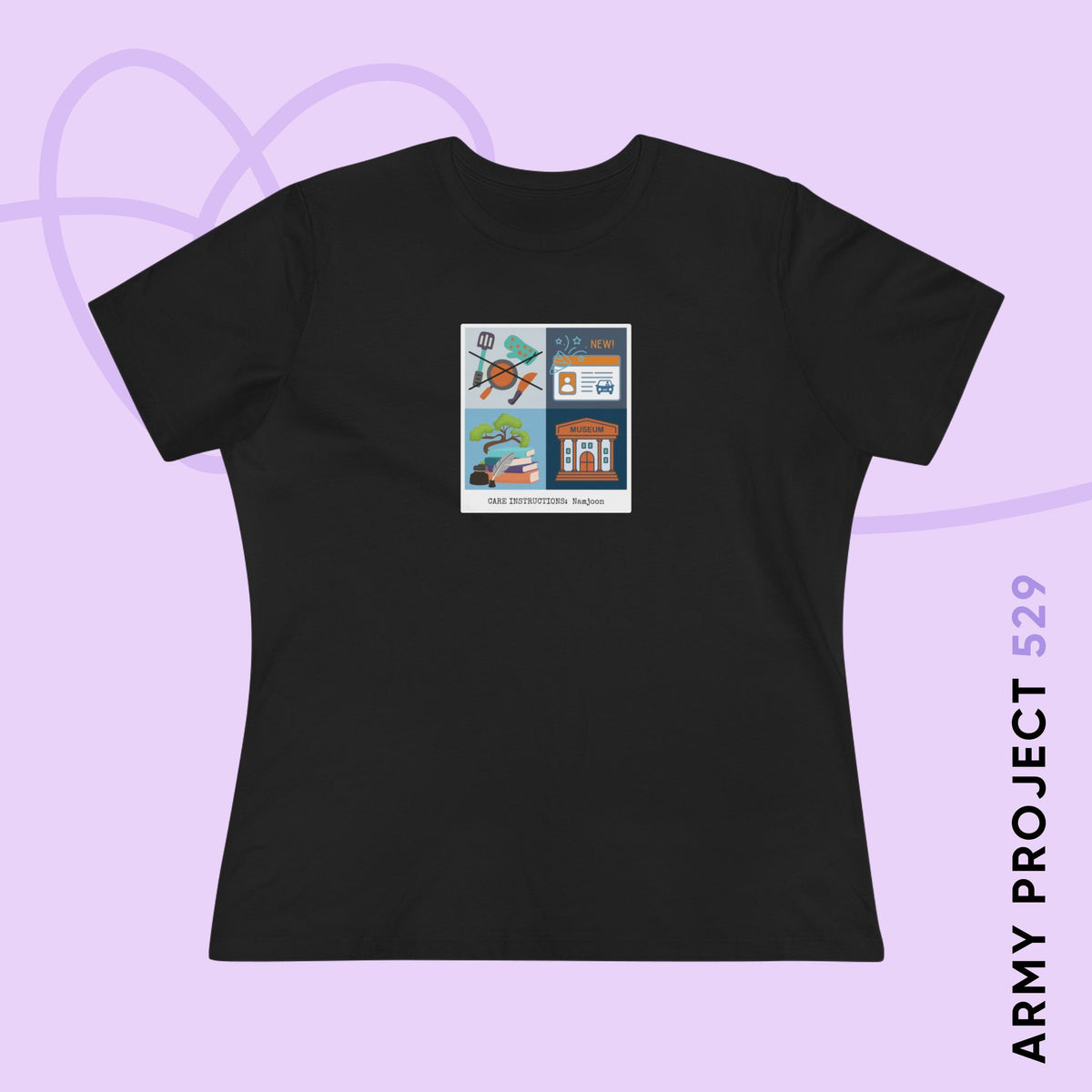 Namjoon Women's Tee - Funny Fanmade Merch - Care Instructions - Soft Jersey T-Shirt