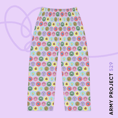 OT7 Namgoodies Bakery Pajama Pants - Cute Fanmade BTS Merch - Soft Unisex Lounge Wear