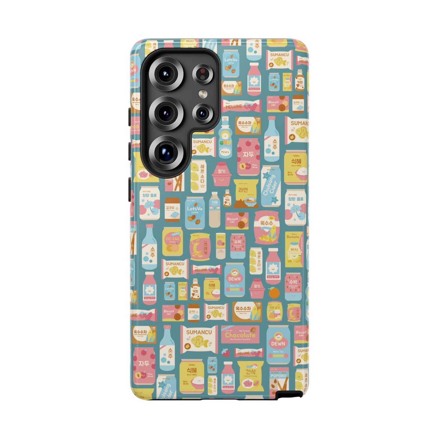 Sweet Pastel Korean Snacks Tough Phone Case - Cute K-Pop Merch - iPhone, Galaxy, Pixel Cover