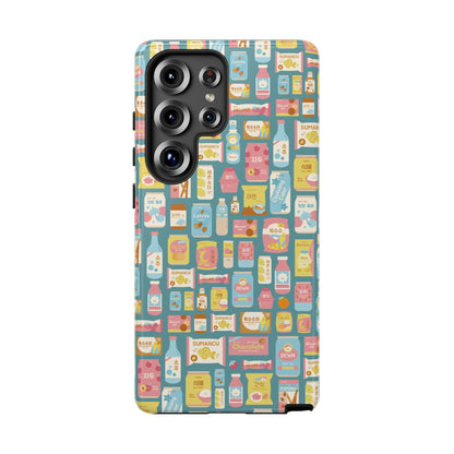 Sweet Pastel Korean Snacks Tough Phone Case - Cute K-Pop Merch - iPhone, Galaxy, Pixel Cover