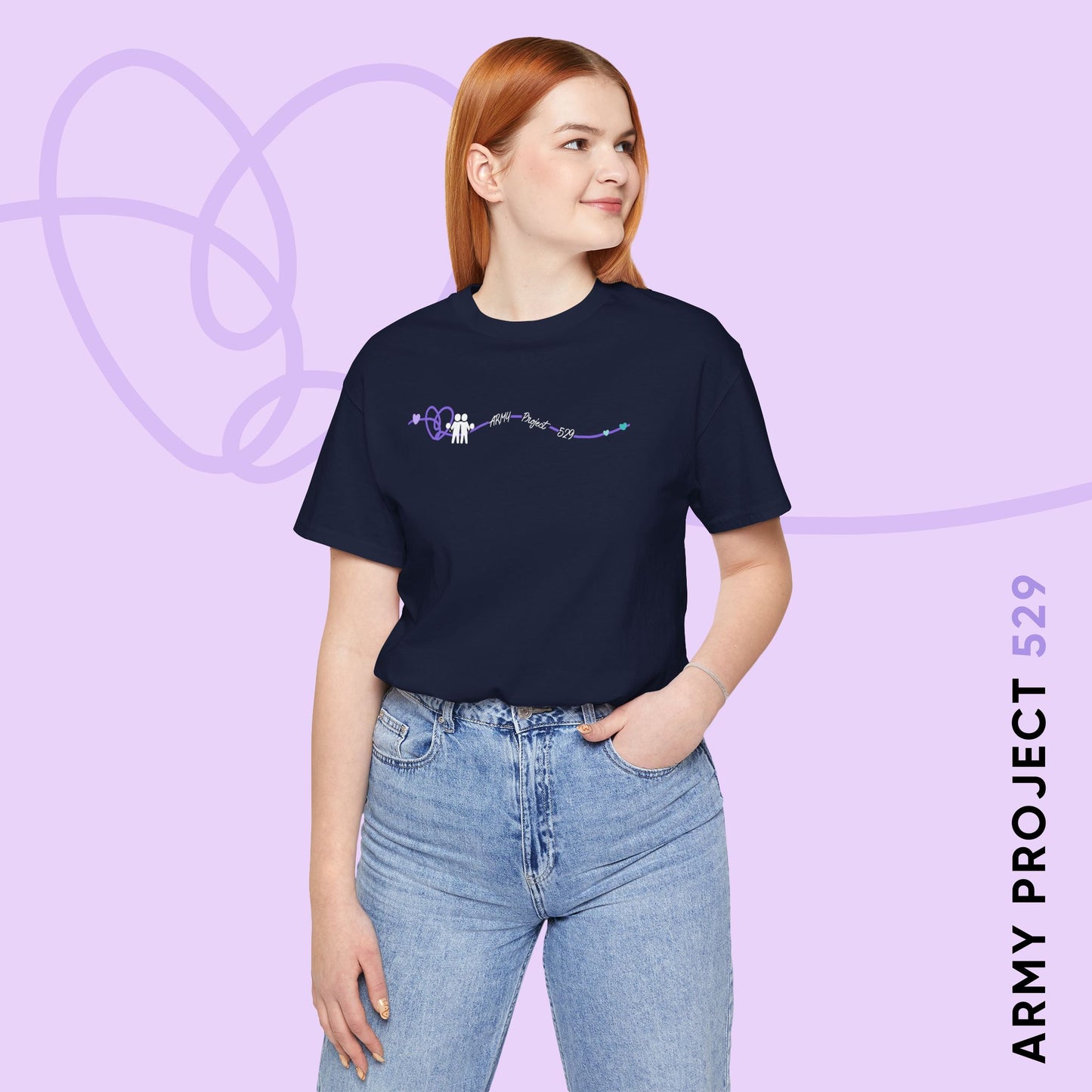 AP529 Heartline Logo Unisex Jersey Short Sleeve Tee