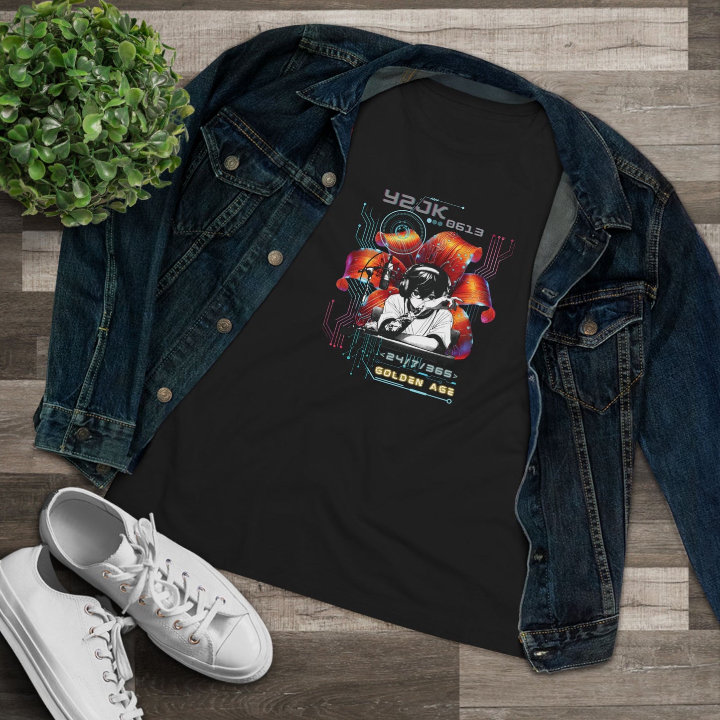 Jungkook Y2JK Retro Series Women's Relaxed Jersey Short Sleeve Tee