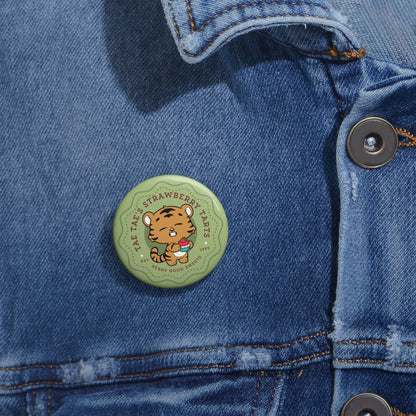 Tae Tae Strawberry Tarts Pin Button