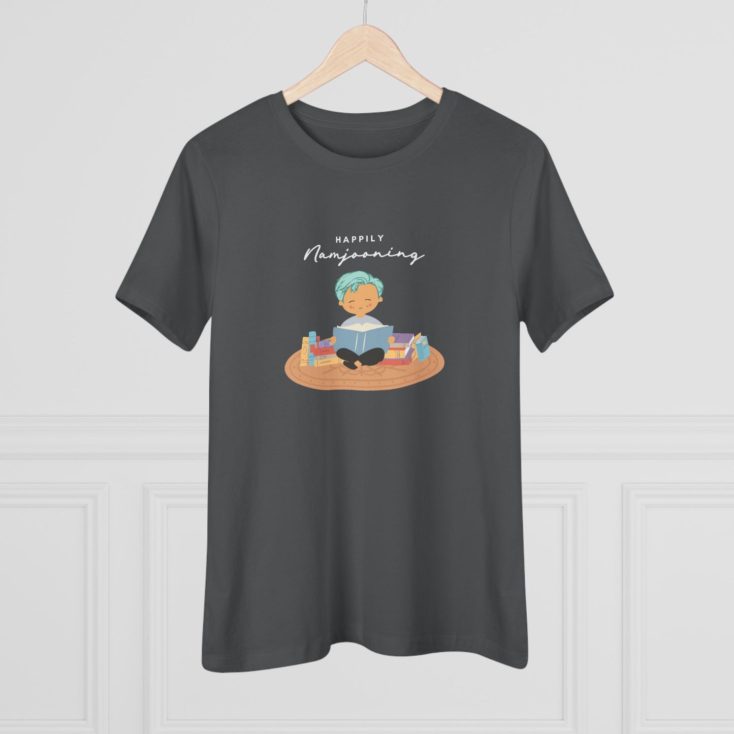 Namjoon Women's Tee - Happily Namjooning - Fanmade BTS Merch - Soft Jersey T-Shirt