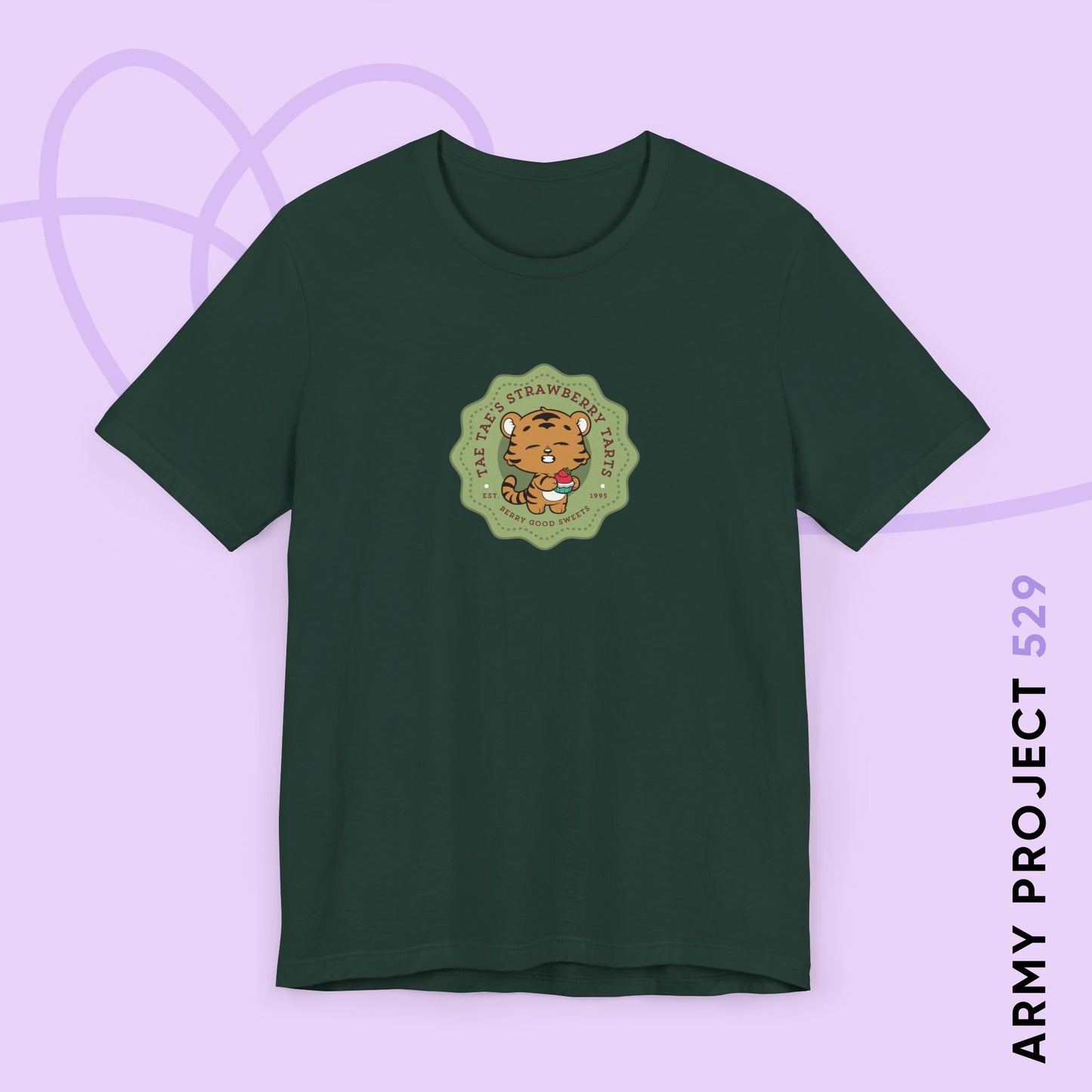 Tae Tae Strawberry Tarts Bakery Series Unisex Jersey Short Sleeve Tee