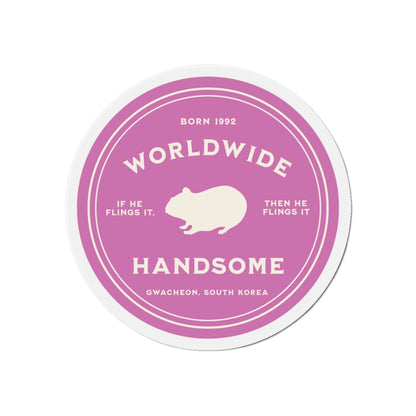 Worldwide Handsome Badge Series Die-Cut Magnet