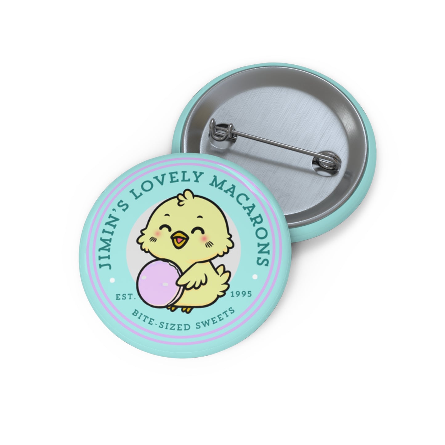Jimin Lovely Macarons Bakery Series Pin Button