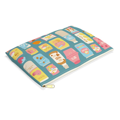 Sweet Pastel Korean Snacks Accessory Pouch