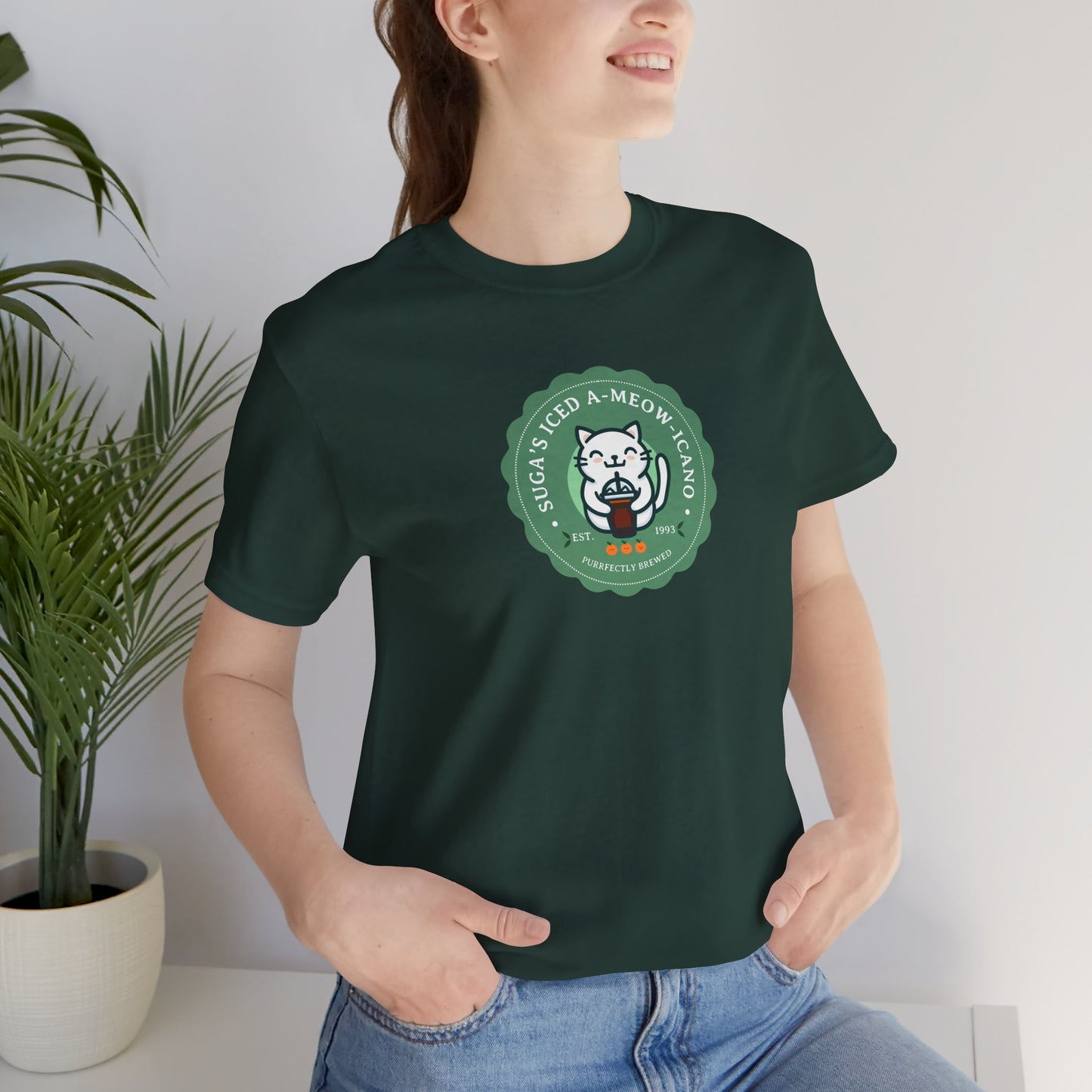 SUGA Iced A-meow-icano Unisex Jersey Short Sleeve Tee