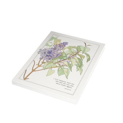 Fanmade BTS Greeting Card - Jimin Love & Friendship Quote  - Vintage Floral Artwork