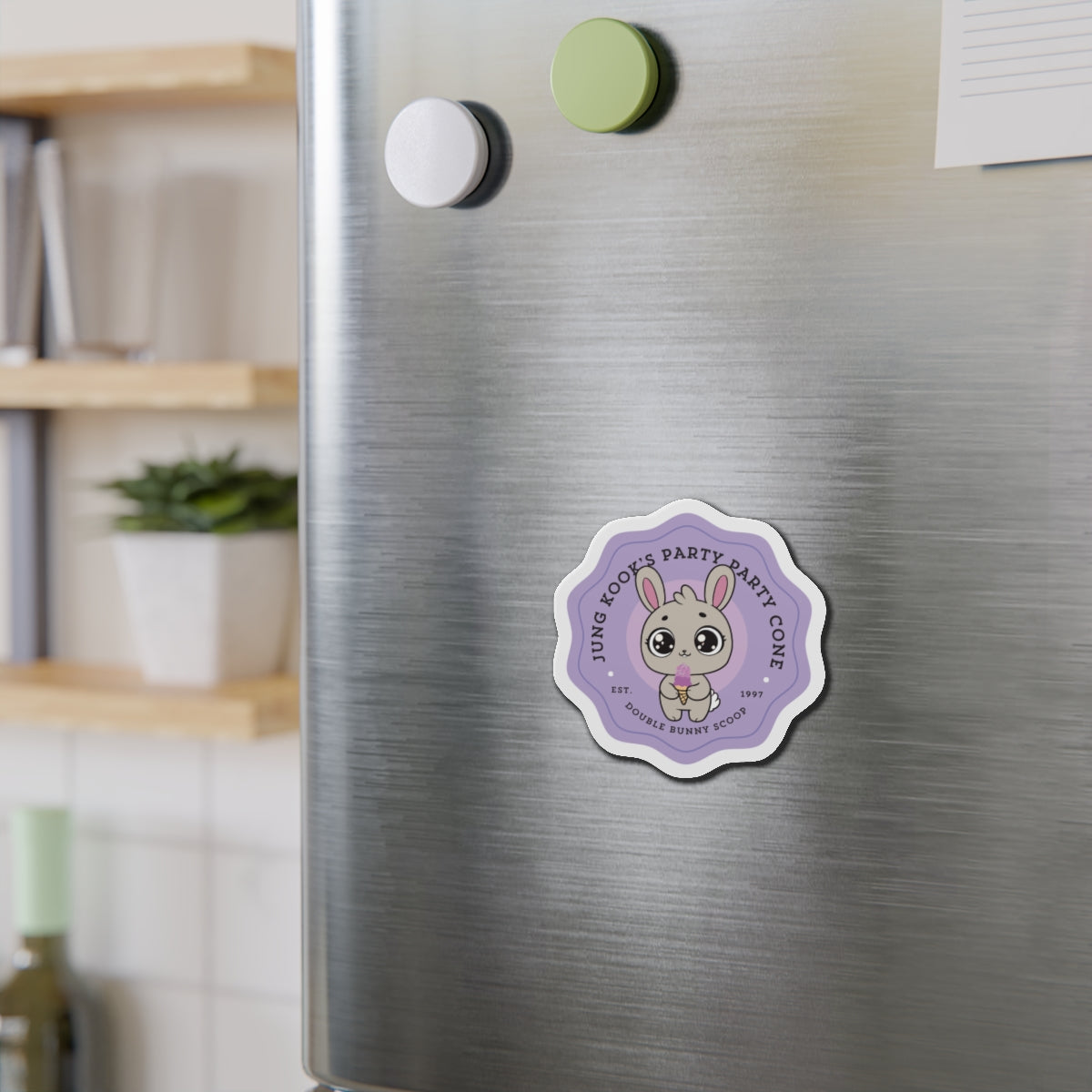 Jungkook Party Party Cone Bakery Series Die-Cut Magnet