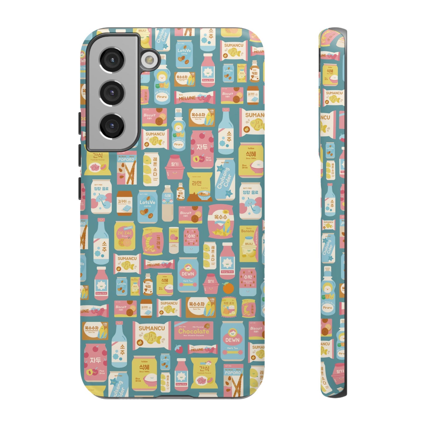 Sweet Pastel Korean Snacks Tough Phone Case - Cute K-Pop Merch - iPhone, Galaxy, Pixel Cover