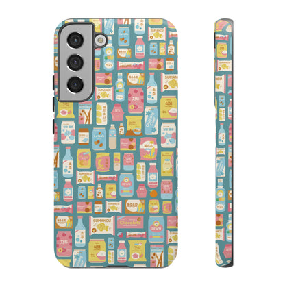 Sweet Pastel Korean Snacks Tough Phone Case - Cute K-Pop Merch - iPhone, Galaxy, Pixel Cover