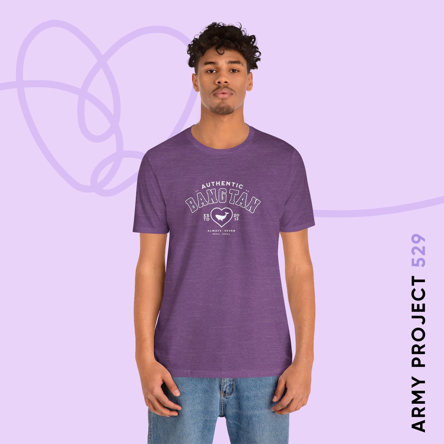 OT7 Short Sleeve Shirt - Bangtan Athletics - Fanmade BTS Merch - Unisex Jersey T-Shirt