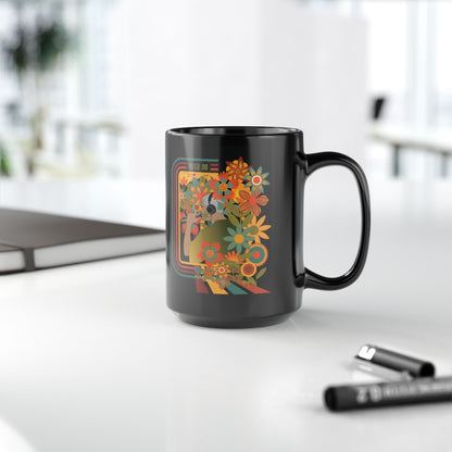 Namjoon 1970s Retro Series 15 oz Black Coffee Mug