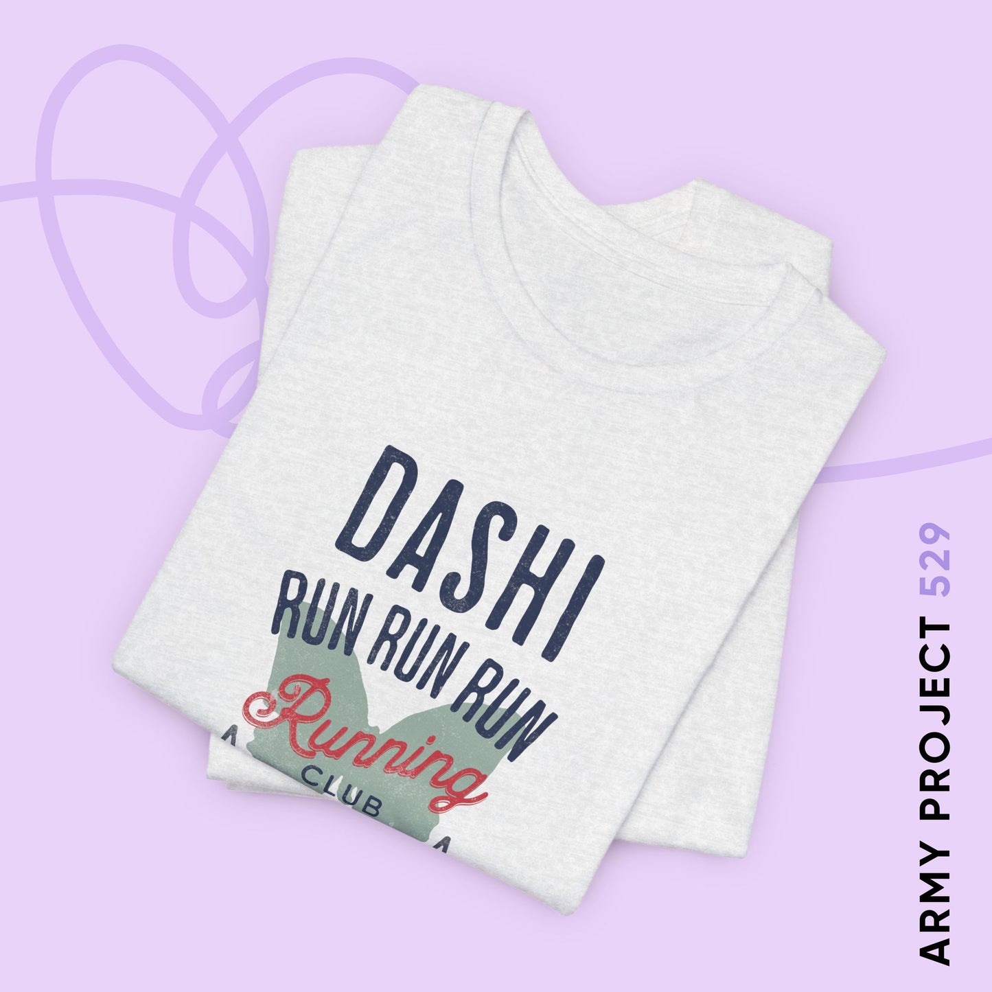 OT7 Short Sleeve Shirt - Dashi Running Club - Fanmade BTS Merch - Unisex Jersey T-Shirt
