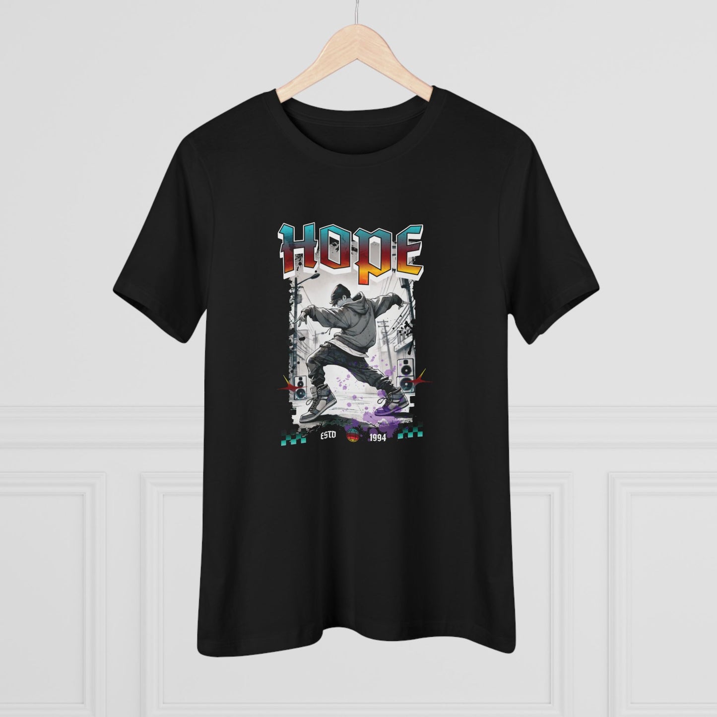 Hobi Women's Tee - BTS Fanmade Retro Series - 90s Hip-Hop Aesthetic - Soft Jersey T-Shirt