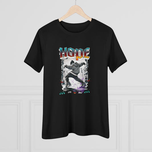 Hobi Women's Tee - BTS Fanmade Retro Series - 90s Hip-Hop Aesthetic - Soft Jersey T-Shirt