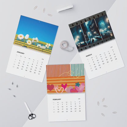 Fanmade BTS 2026 Wall Calendar - 'Guess the Song' - Original Music-Inspired Artwork