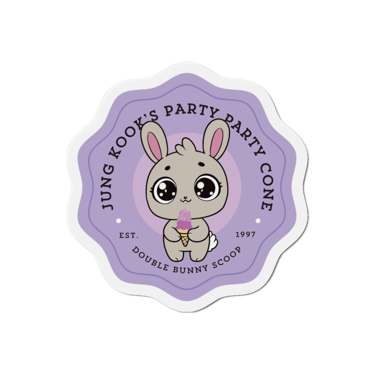 Jungkook Party Party Cone Bakery Series Die-Cut Magnet