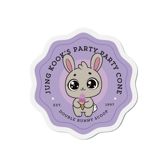 Jung Kook Fridge Magnet - Cute Fanmade BTS Merch - Jung Kook's Party Party Cone - Subtle ARMY Decor
