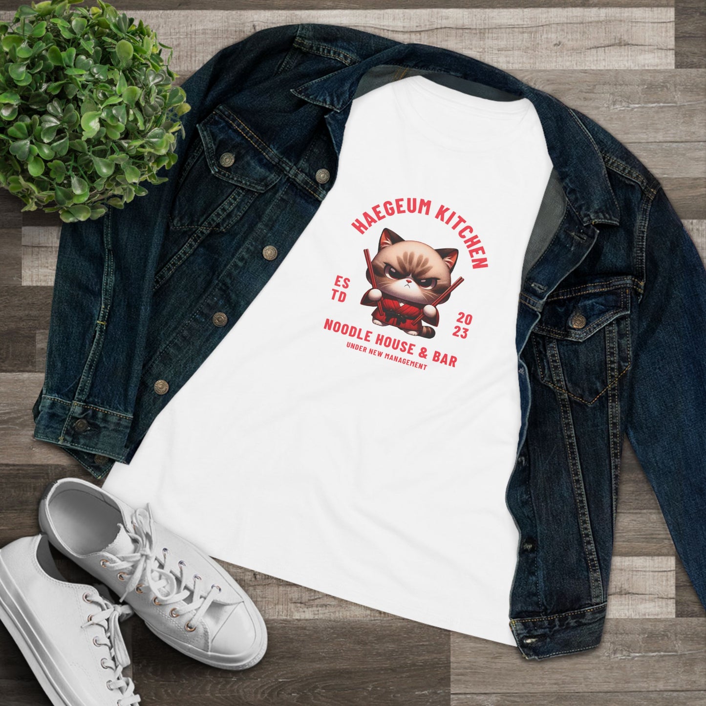 Yoongi Women's Tee - Haegeum Noodle House - Fanmade BTS Merch - Soft Jersey T-Shirt