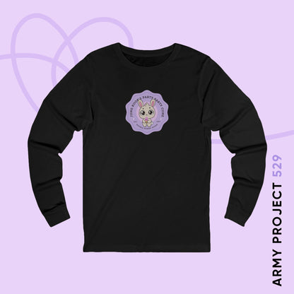 Jung Kook Long Sleeve Shirt - Cute Fanmade BTS Merch - Jung Kook's Party Party Cone - Soft Unisex T-Shirt