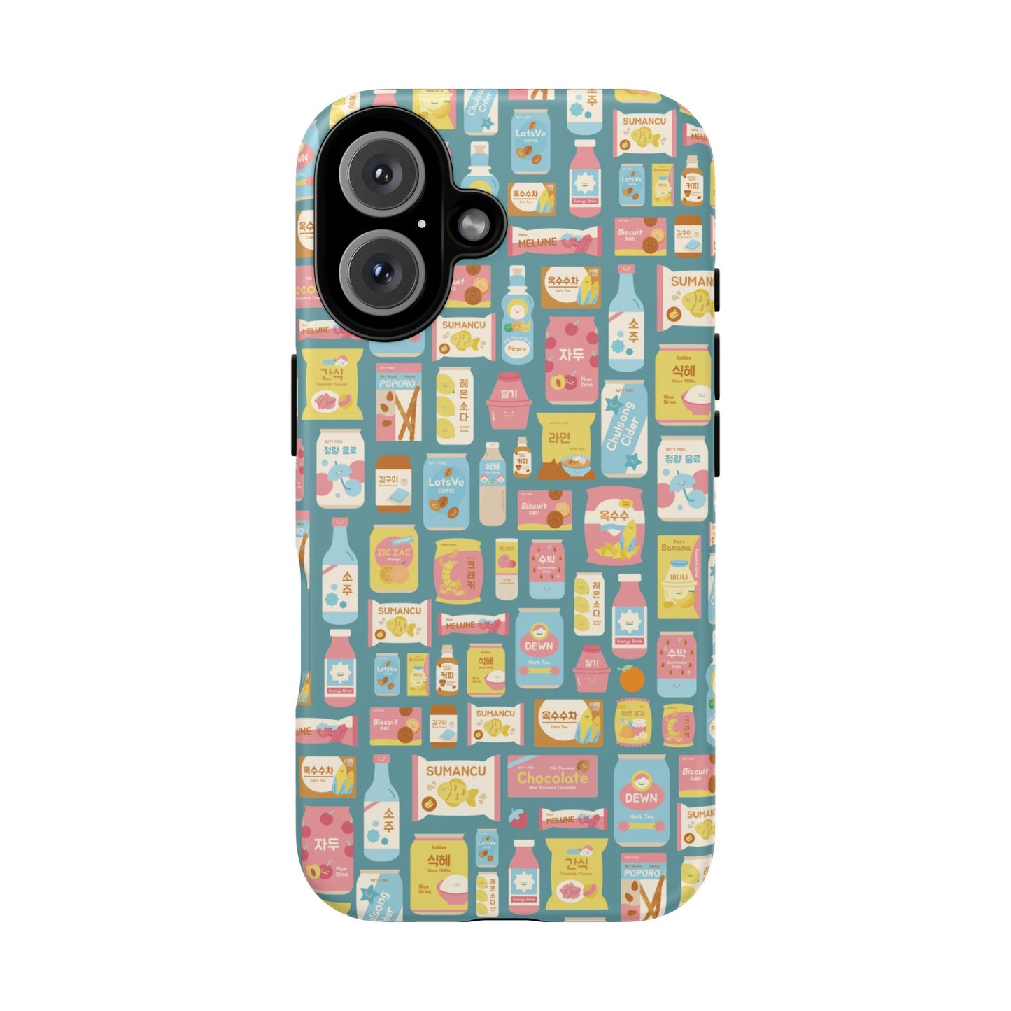 Sweet Pastel Korean Snacks Tough Phone Case - Cute K-Pop Merch - iPhone, Galaxy, Pixel Cover