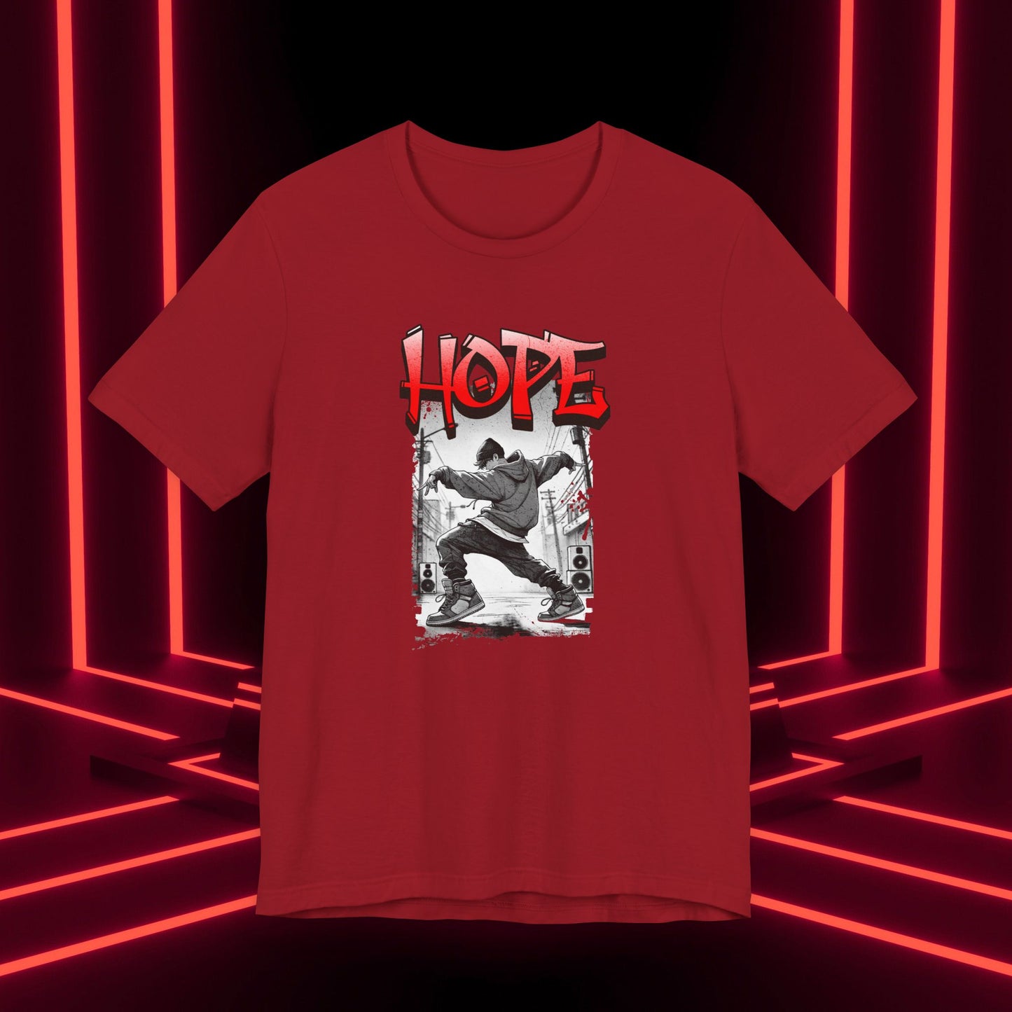 Hobi Concert Short Sleeve Shirt - HOTS with Hope (Stop Sign Ver.) - Fanmade BTS Merch - Soft Unisex T-Shirt