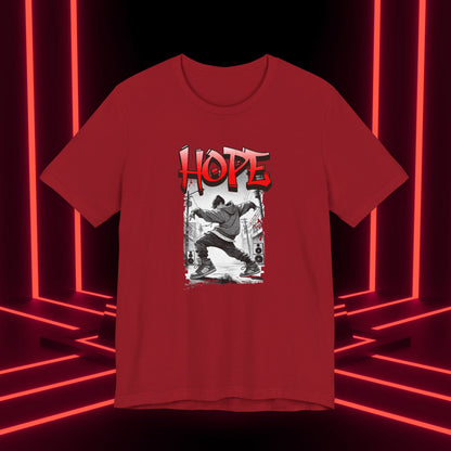 Hobi Concert Short Sleeve Shirt - HOTS with Hope (Stop Sign Ver.) - Fanmade BTS Merch - Soft Unisex T-Shirt