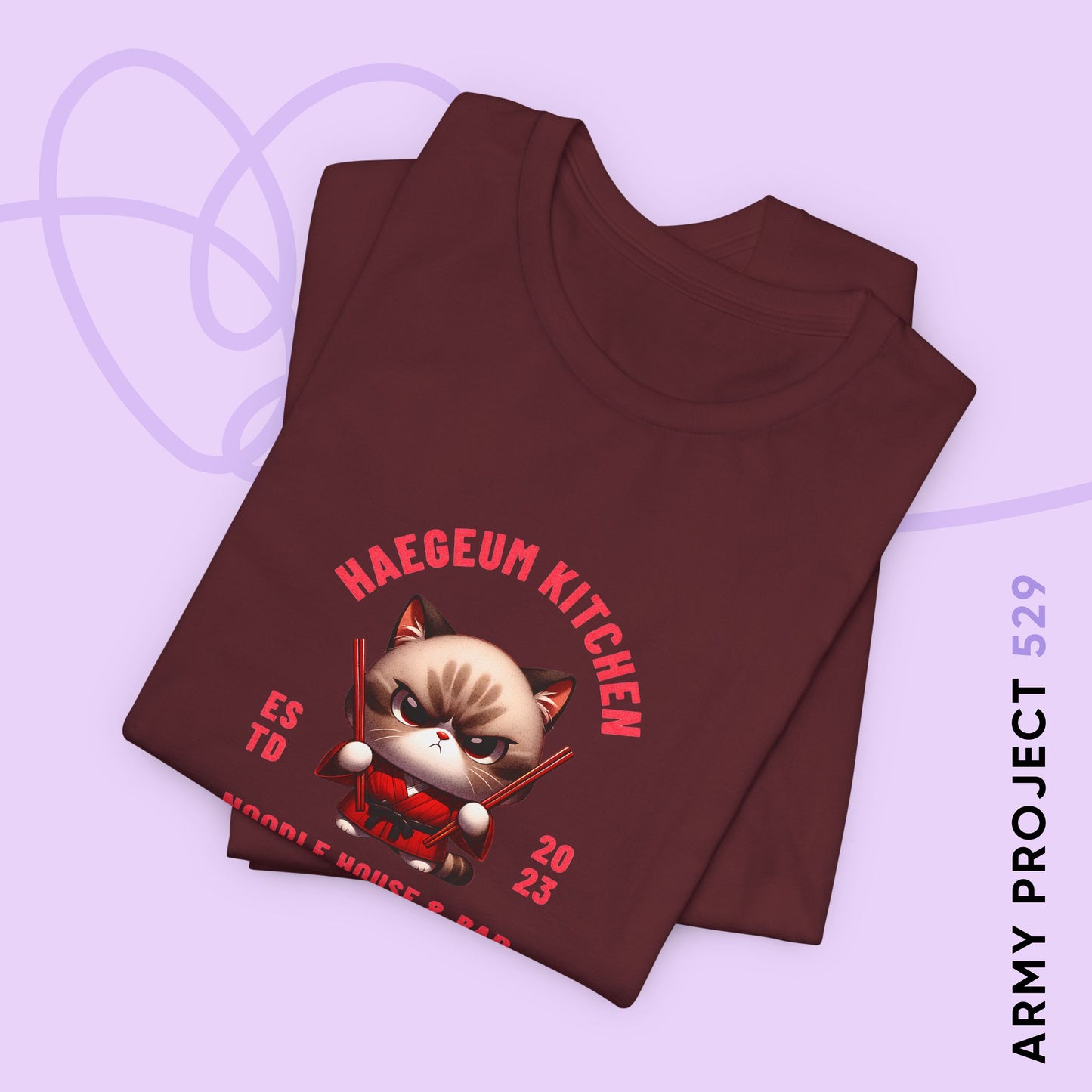 Yoongi Short Sleeve Shirt - Haegeum Noodle House - Fanmade BTS Merch - Unisex Jersey T-Shirt