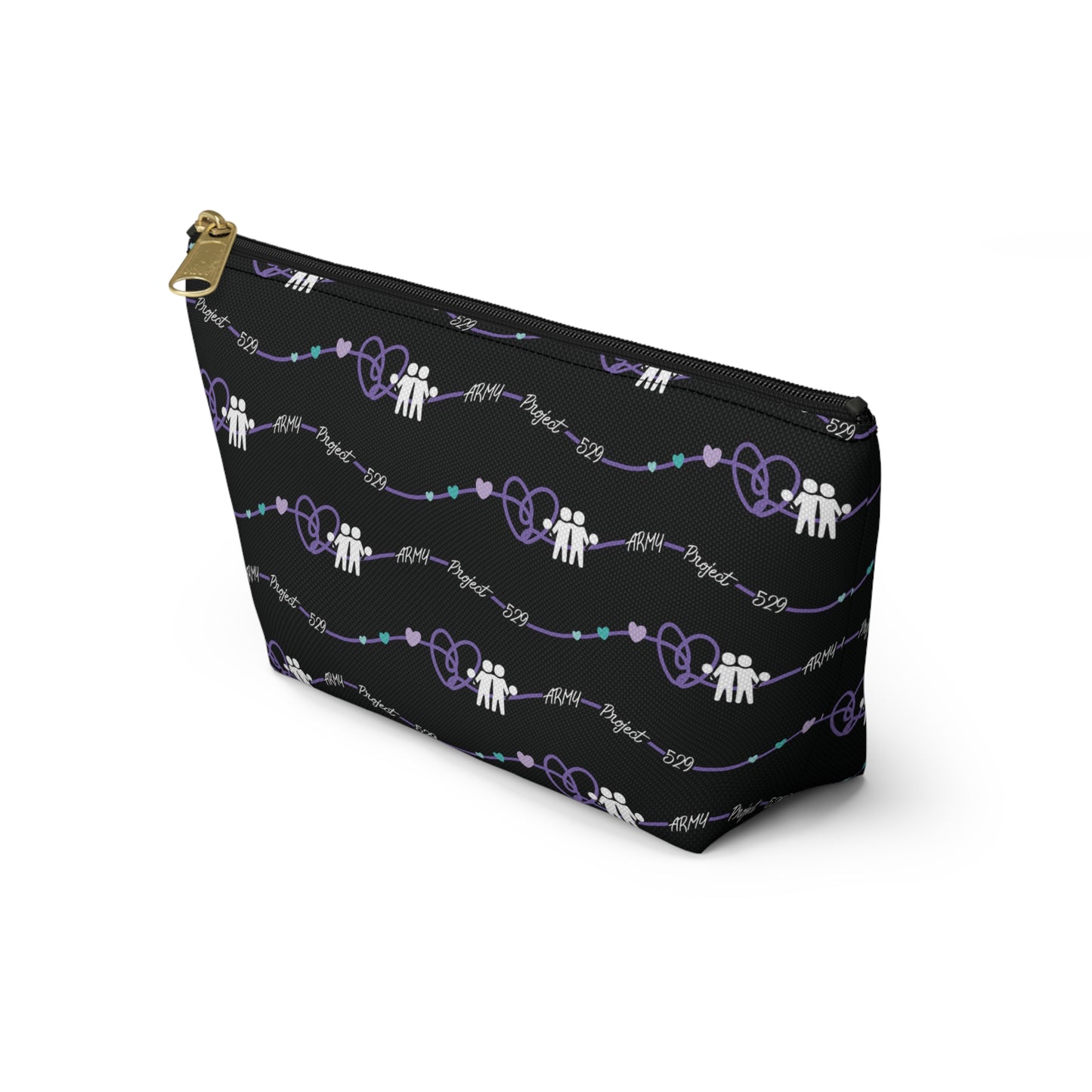 AP529 Heartline Logo Accessory Pouch w/ T-bottom