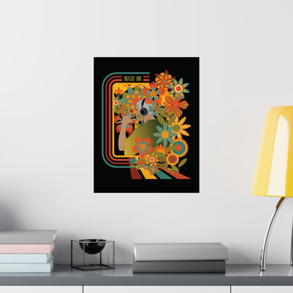 Namjoon Wall Art - Fanmade BTS Retro Series - 70s Bohemian Aesthetic - Matte Poster